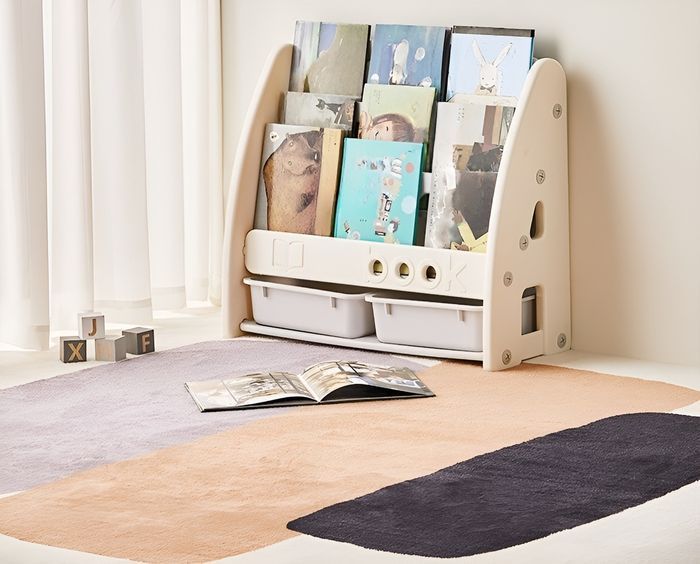 Книжкова полиця з контейнерами Terrio &ldquo;Booky&rdquo; Сіра TM-955G фото