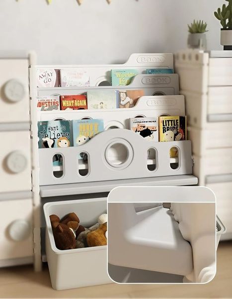 Книжкова полиця + стелаж з контейнерами 2в1 Terrio &ldquo;Liby&rdquo; 146288-163765 фото