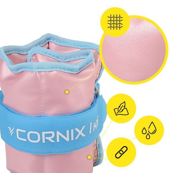 Обважнювачі-манжети для ніг та рук Cornix 2 x 1 кг XR-0399 XR-0399 фото