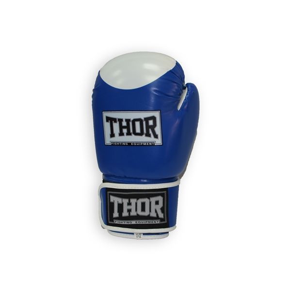Рукавички боксерські THOR COMPETITION 12oz / шкіра / синьо-білі 149504-1888 фото