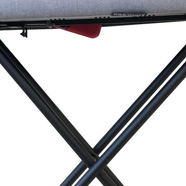 Дошка для прасування Rolser K-TRES Black Tube 120х38 см &ndash; стильна, з регульованою висотою та підставкою для праски 928598 фото