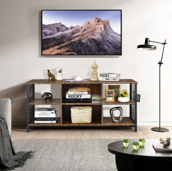 Тумба під ТВ Costway Ketrin в стилі Loft 5903332074450 фото