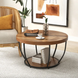 Журнальний столик Costway Leo з металевою основою в стилі Loft 5913332052460 фото 4