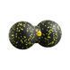 Масажний м'яч подвійний 4FIZJO EPP DuoBall 08 Black/Yellow (P-5907222931301) 146030-2692 фото 1