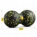 Масажний м'яч подвійний 4FIZJO EPP DuoBall 08 Black/Yellow (P-5907222931301) 146030-2692 фото 6