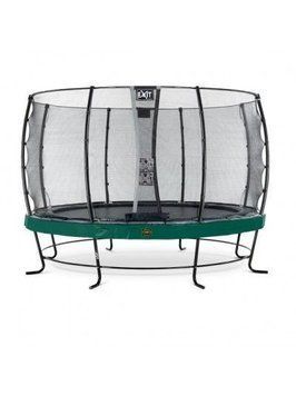 Батут EXIT Elegant Premium 427cm green із захисною сіткою стандарт 09.10.14.20 фото