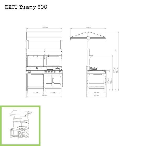 Ігрова кухня дерев'яна EXIT Yummy 300 51.10.30.00 фото