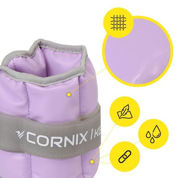 Обважнювачі-манжети для ніг та рук Cornix 2 x 1 кг XR-0398 XR-0398 фото