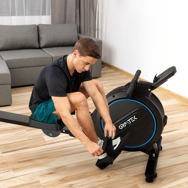 Гребний тренажер Gymtek XR800 синий &ndash; ефективне тренування всього тіла вдома 5905884427057 фото