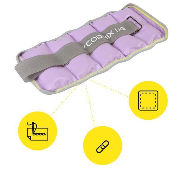 Обважнювачі-манжети для ніг та рук Cornix 2 x 1 кг XR-0398 XR-0398 фото