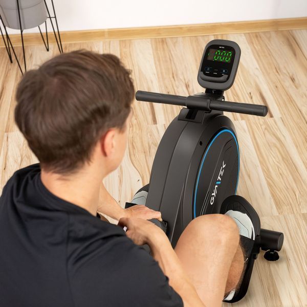 Гребний тренажер Gymtek XR800 синий &ndash; ефективне тренування всього тіла вдома 5905884427057 фото