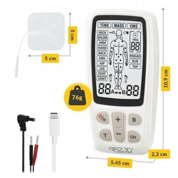 Апарат для електростимуляції м'язів 4FIZJO Combo MED+ 3 в 1 (P-5907739317117) P-5907739317117 фото