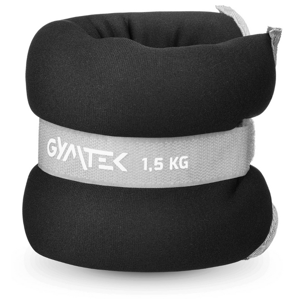 Обважнювачі Gymtek для рук і ніг 2 х 1,5кг чорний 5907766664543 фото