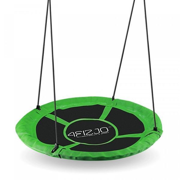 Гойдалка-гніздо кругла 4FIZJO L 100 см Black/Green (P-5907739314512) 145612-2692 фото