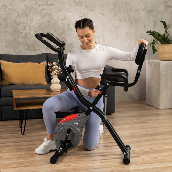 Велотренажер Hop-Sport HS-3030X Apeks X-Bike сірий 5902308232525 фото