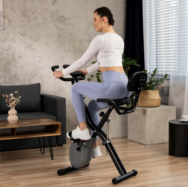 Велотренажер Hop-Sport HS-3030X Apeks X-Bike сірий 5902308232525 фото