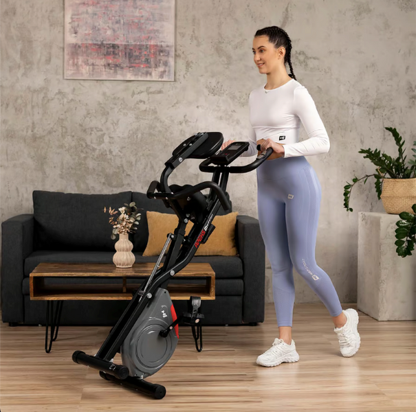 Велотренажер Hop-Sport HS-3030X Apeks X-Bike сірий 5902308232525 фото