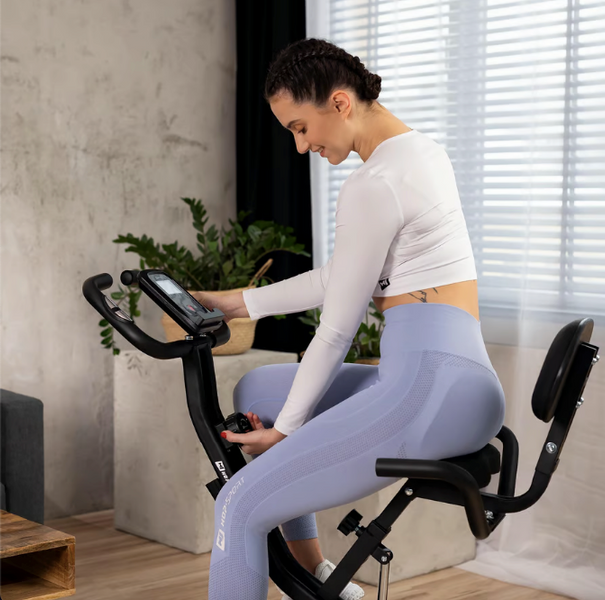 Велотренажер Hop-Sport HS-3030X Apeks X-Bike сірий 5902308232525 фото