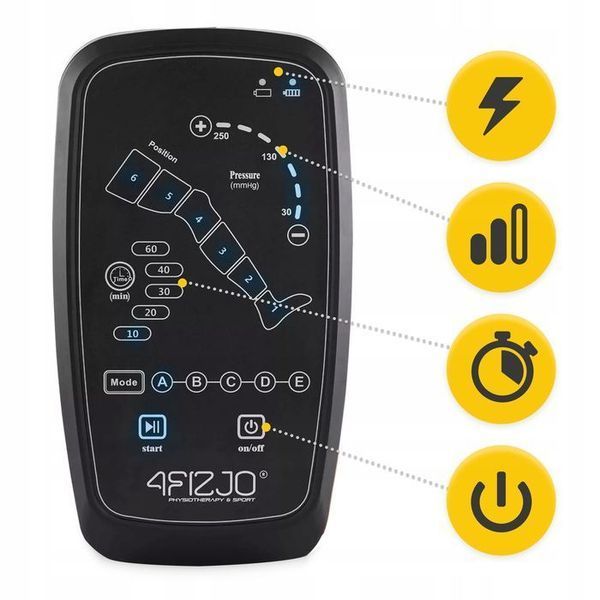 Апарат для пресотерапії та лімфодренажу 4FIZJO 6-и камерний PRO-C6 (P-5907739316066) 147867-2692 фото