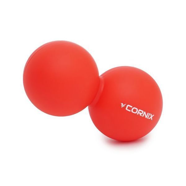 Масажний м'яч Cornix Lacrosse DuoBall 6.3 x 12.6 см XR-0112 Red 18924-2692 фото