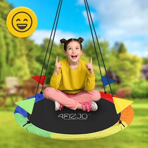 Гойдалка-гніздо кругла 4FIZJO L 100 см Mix (P-5907739316646) 145613-2692 фото