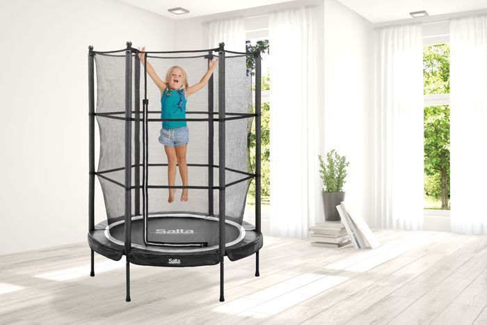 Батут Salta Junior 140 см з захисною сіткою Black 17587-09 фото