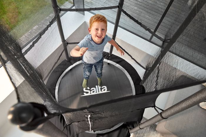Батут Salta Junior 140 см з захисною сіткою Black 17587-09 фото