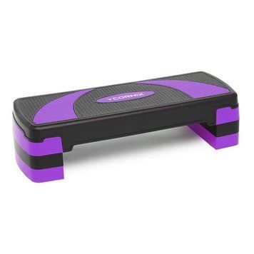 Степ-платформа 3-ступінчаста Cornix 78 х 29 х 10-20 см XR-0183 Black/Purple XR-0183 фото