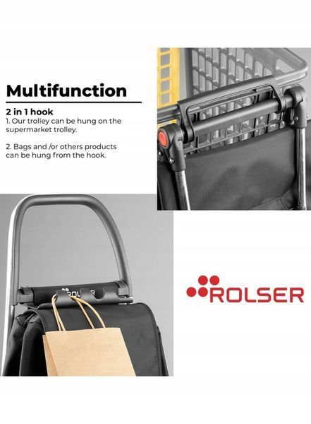 Сумка-візок Rolser Eco Pep 2 LRSG &ndash; легка, екологічна, з міцною алюмінієвою рамою та знімною сумкою 931971 фото
