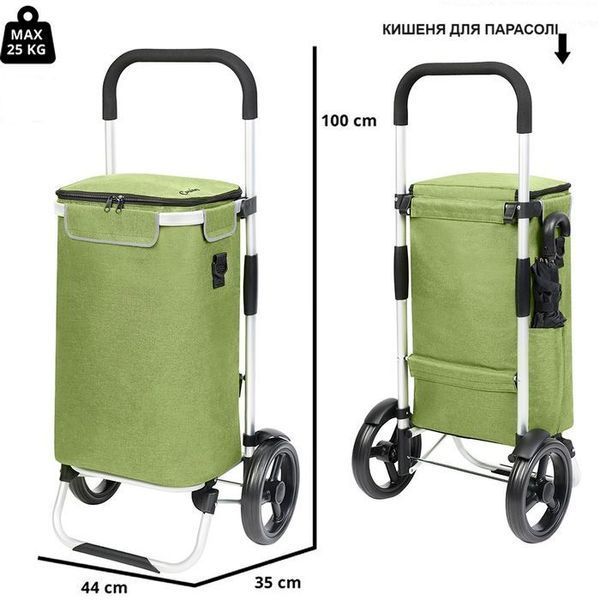 Cумка-візок ShoppingCruiser Allround Green (650070) 108689-1285036 фото