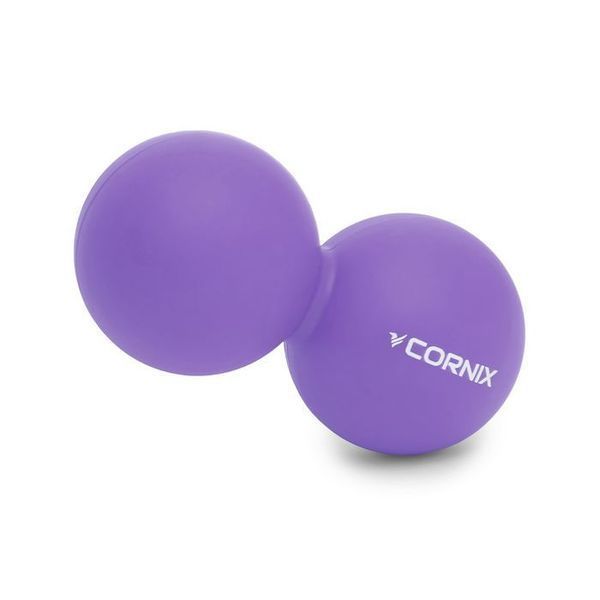 Масажний м'яч Cornix Lacrosse DuoBall 6.3 x 12.6 см XR-0114 Purple 18926-2692 фото