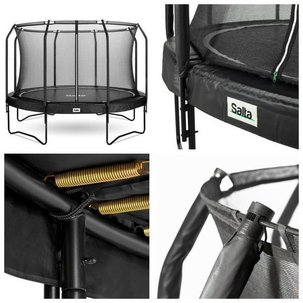 Батут Salta COMBO 305 см з захисною сіткою Black 17589-09 фото