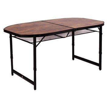 Стіл Bo-Camp Woodbine Oval 150x80 cm Black/Wood look (1404230) 103551-1106821 фото