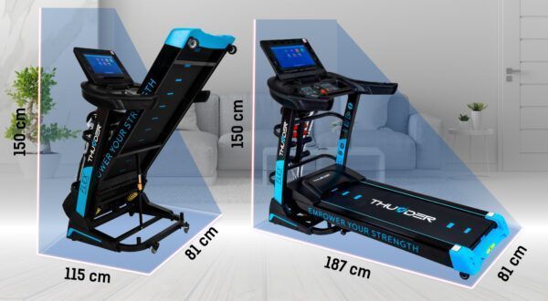 Бігова доріжка електрична THUNDER FLEX-DS-TFT-BLACK FLEX-DS-TFT-BLACK фото