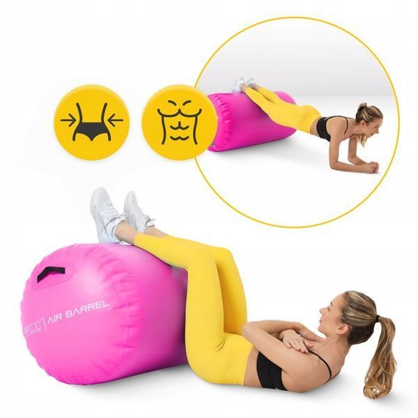 Повітряна бочка для гімнастики 4FIZJO Air Barrel 100 x 75 см Pink (P-5905973405485) P-5905973405485 фото