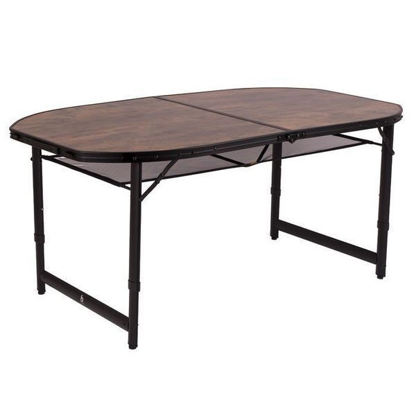 Стіл Bo-Camp Woodbine Oval 150x80 cm Black/Wood look (1404230) 103551-1106821 фото