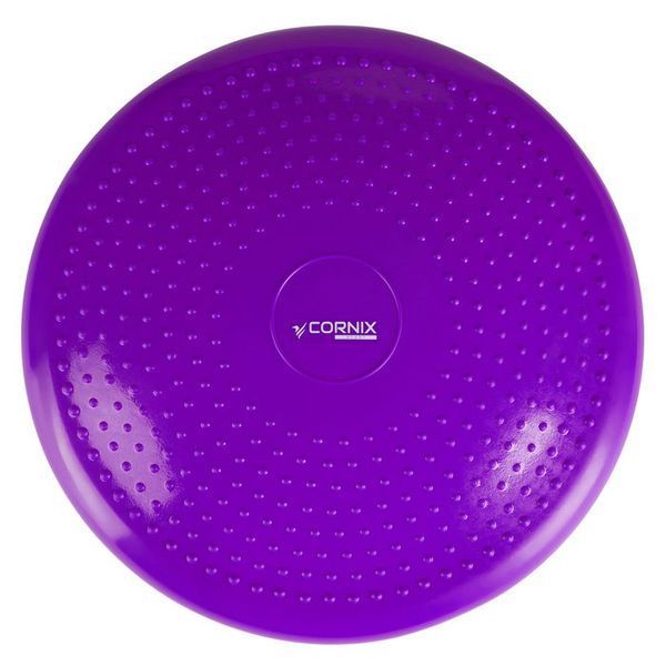 Балансувальна подушка-диск Cornix 33 см (сенсомоторна) масажна XR-0056 Violet XR-0056 фото