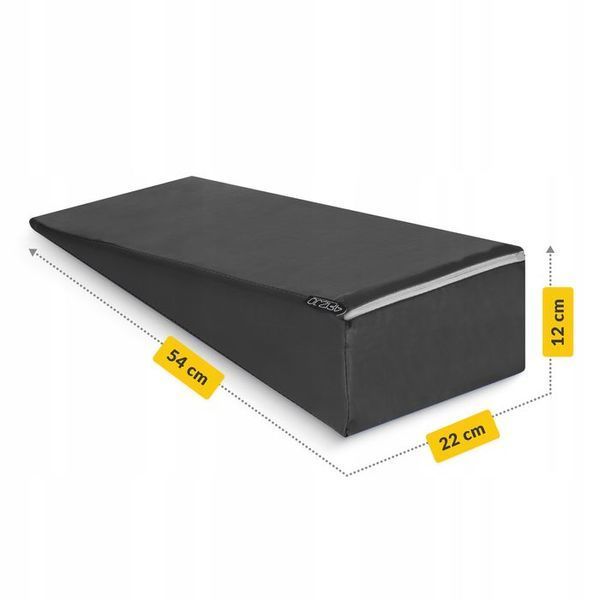 Клин для реабілітації та масажу 4FIZJO 54 x 22 x 12 см Black (P-5905973403030) P-5905973403030 фото
