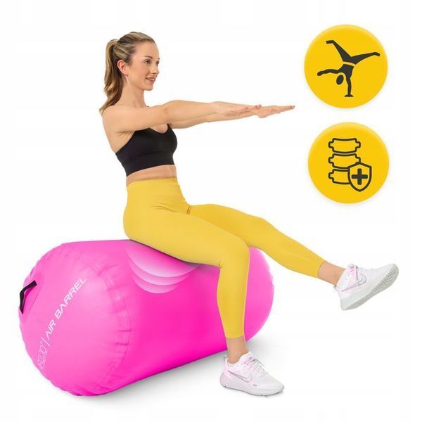 Повітряна бочка для гімнастики 4FIZJO Air Barrel 100 x 75 см Pink (P-5905973405485) P-5905973405485 фото