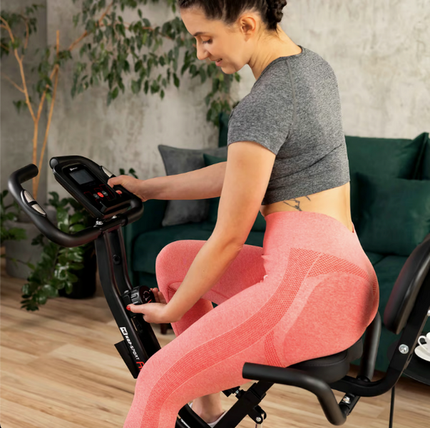 Велотренажер Hop-Sport HS-3030X Apeks X-Bike чорний 5902308232518 фото
