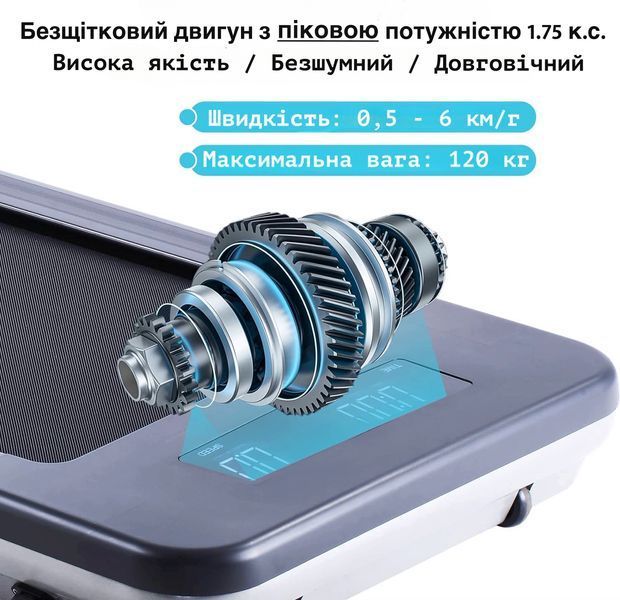 Бігова доріжка OMA Fitness 1010EB Ultra Slim &mdash; компактний тренажер для дому 1010EB Ultra Slim фото