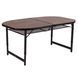 Стіл Bo-Camp Woodbine Oval 150x80 cm Black/Wood look (1404230) 103551-1106821 фото 2