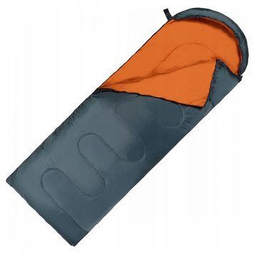 Спальний мішок (спальник) ковдра SportVida SV-CC0065 +2 ...+21&deg;C R Navy Green/Orange SV-CC0065 фото