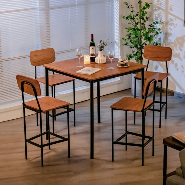 Комплект меблів Costway Karen барний стіл з стільцями 5903332076490 фото