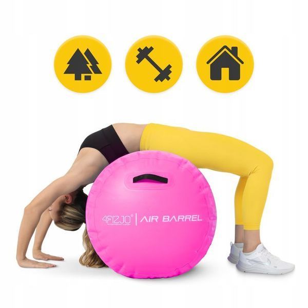 Повітряна бочка для гімнастики 4FIZJO Air Barrel 100 x 60 см Pink (P-5905973405478) P-5905973405478 фото