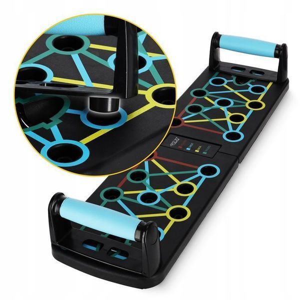 Упори (дошка) для віджимань зі змінним хватом 4FIZJO Push-up Board складна (P-5907739312785) P-5907739312785 фото