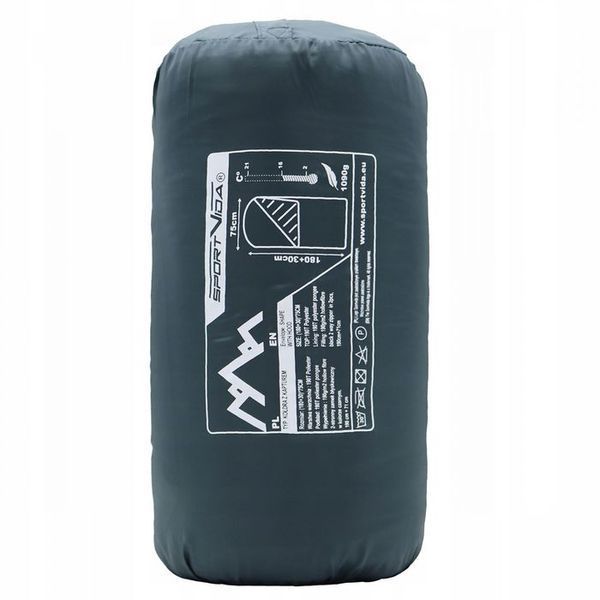 Спальний мішок (спальник) ковдра SportVida SV-CC0065 +2 ...+21&deg;C R Navy Green/Orange SV-CC0065 фото