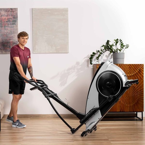 Орбітрек електромагнітний + мат HS-060C Blaze iConsole+ Чорно-сріблястий 2230-1664 фото