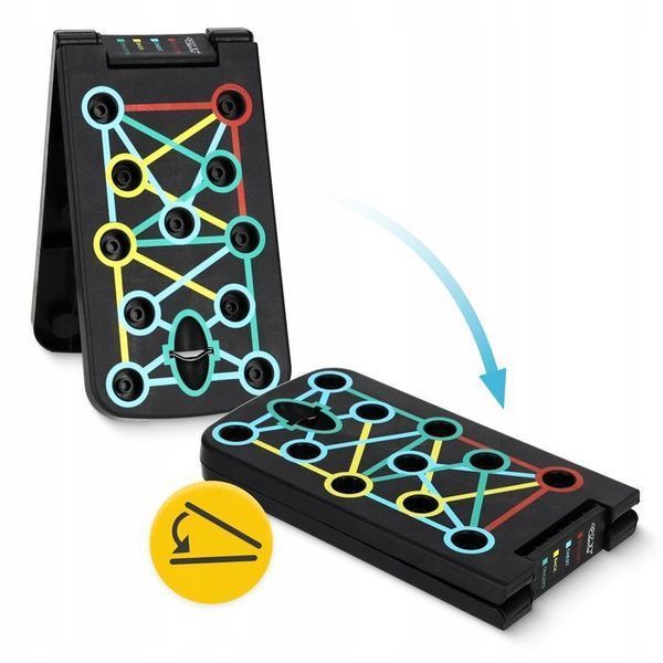 Упори (дошка) для віджимань зі змінним хватом 4FIZJO Push-up Board складна (P-5907739312785) P-5907739312785 фото