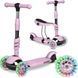 Самокат дитячий триколісний Ricokids Cubi рожевий 765501 фото 1